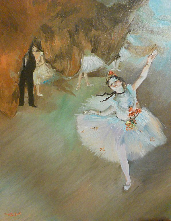 Edgar Degas - Ballet L'Étoile (La primera bailarina), 1878 Edgar Degas - Ballet L'Étoile (La primera bailarina), 1878
