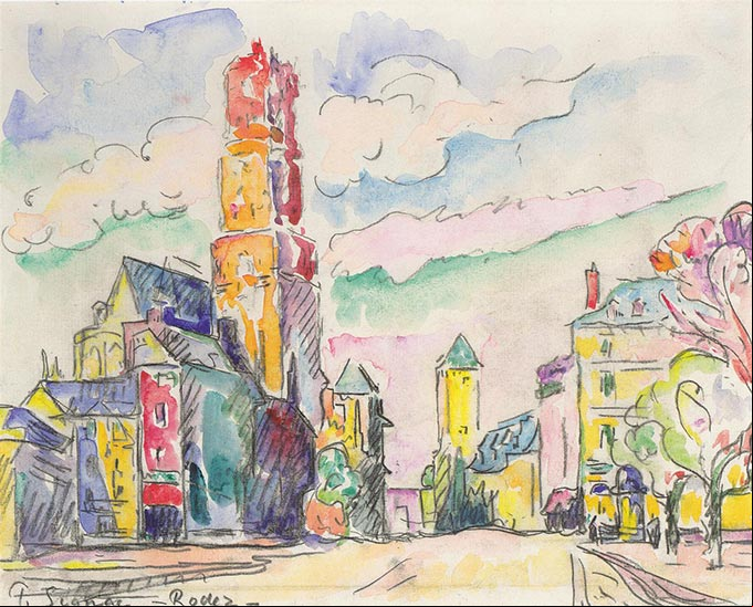 Paul Signac - Rodez, 1923, neoimpresionismo Paul Signac - Rodez, 1923, neoimpresionismo