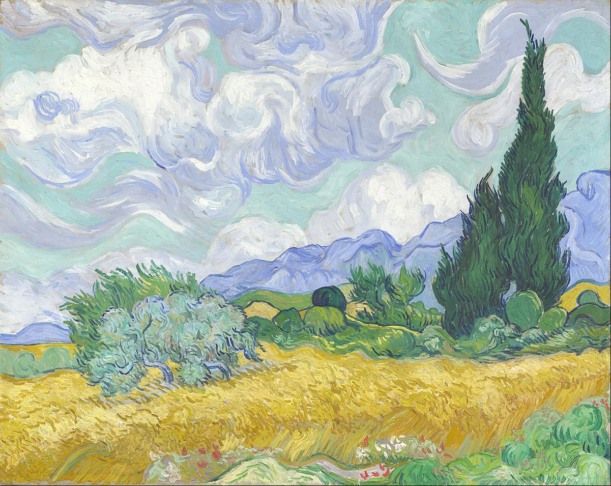 Vincent van Gogh - Wheat Field with Cypresses, 1889 (National Gallery version) Vincent van Gogh - Wheat Field with Cypresses, 1889 (National Gallery version)