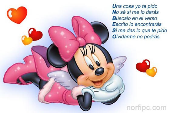 Una cosa yo te pido, no sé si me lo darás. Búscalo en el verso, escrito lo encontrarás. Si me das lo que te pido, olvidarme no podrás... Una forma muy sutil de pedir un beso, con un poema de amor