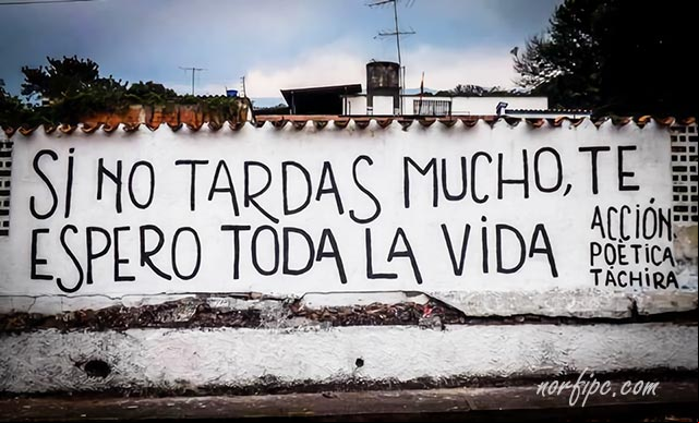 Si no tardas mucho te espero toda la vida