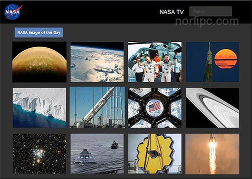 Imagen del día, sección del sitio de la NASA donde encontrar siempre imágenes diferentes sobre el universo y los vuelos espaciales Imagen del día, sección del sitio de la NASA