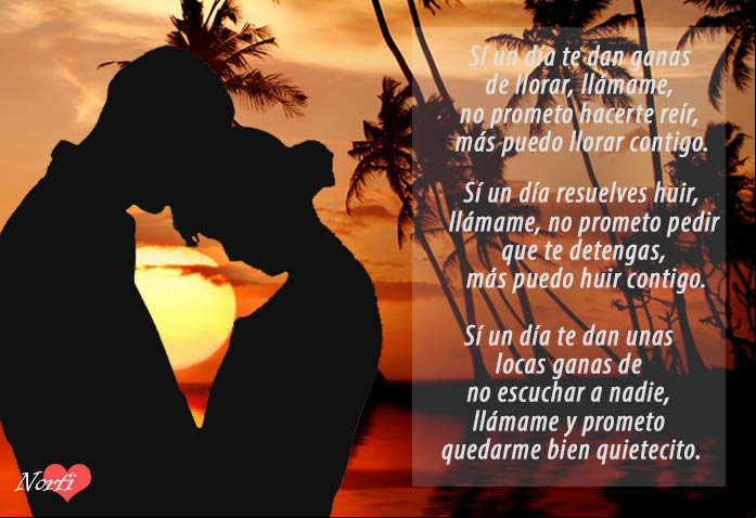 Siempre puedes llamarme y contar conmigo. Poema sobre la amistad sincera y desinteresada