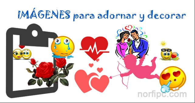 Iconos, imágenes GIF, PNG y SVG para adornar y decorar