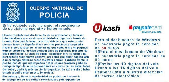 Mensaje de amenaza del dañino virus Ransomware Mensaje de amenaza del dañino virus Ransomware