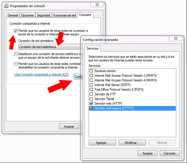 Compartir una conexion de internet con otro equipo conectado mediante ua red WiFi Compartir una conexion de internet con otro equipo conectado mediante WiFi