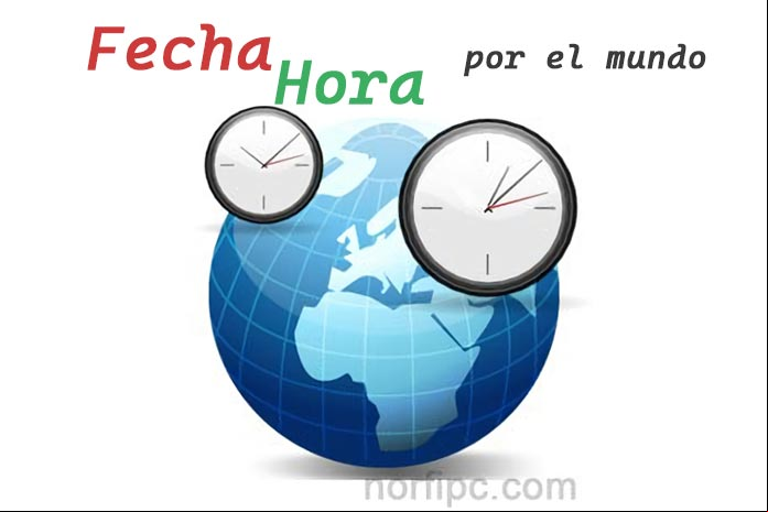 Fecha y horario en ciudades y países del mundo