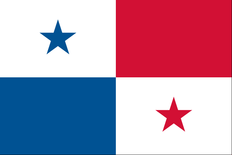 Imagen de la Bandera de la República de Panamá Imagen de la Bandera nacional de Panamá