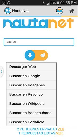 Usar NautaNet para buscar información en internet, mediante el correo de Nauta