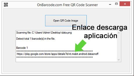 Ver el contenido de un código QR con Code Scanner