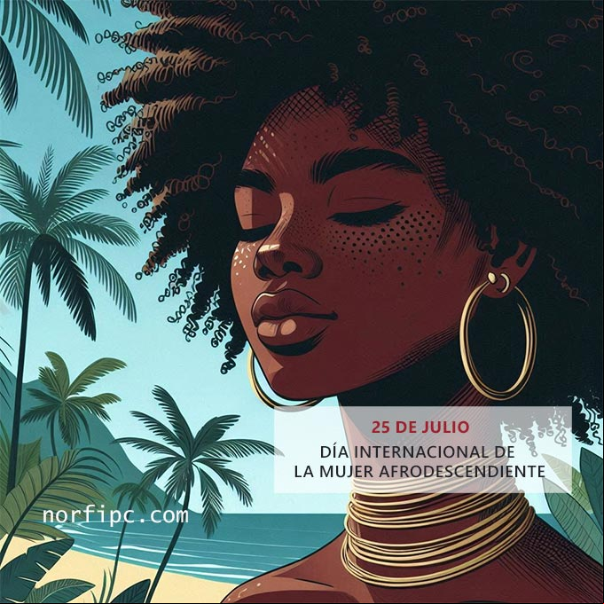 Ilustracion de Mujer Afrodescendiente