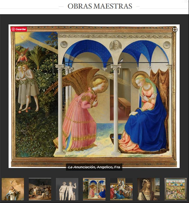 Página colecciones en el Museo del Prado Página colecciones en el Museo del Prado
