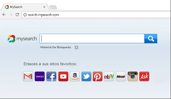Buscador de internet Search.mysearch.com