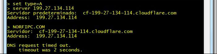 Como usar el comando NSLOOKUP, ejemplo 5