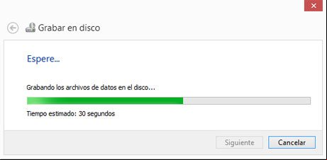 Comenzar la grabación de las fotos en el disco Comenzar la grabación de las fotos en el disco