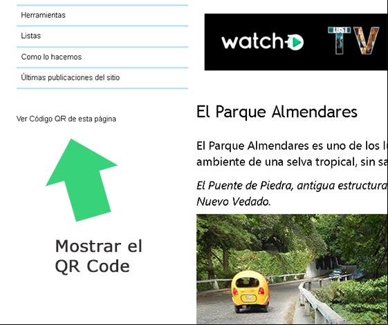 Enlace en las paginas de NorfiPC que muestra el codigo QR que le corresponde