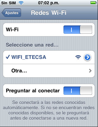 Conectando un iPhone a la red Wifi de Etecsa Conectando un iPhone a la red Wifi de Etecsa