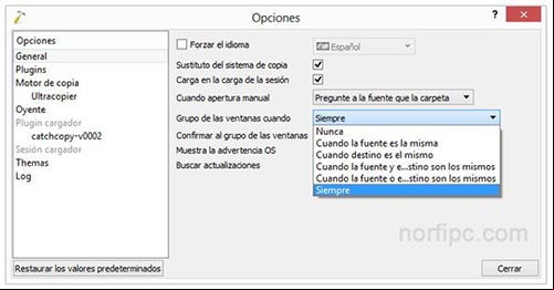Habilitar la agrupación de las copias en Supercopier Habilitar la agrupación de las copias en Supercopier