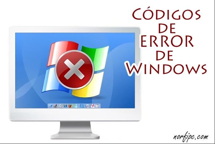 Códigos de error generados por Windows
