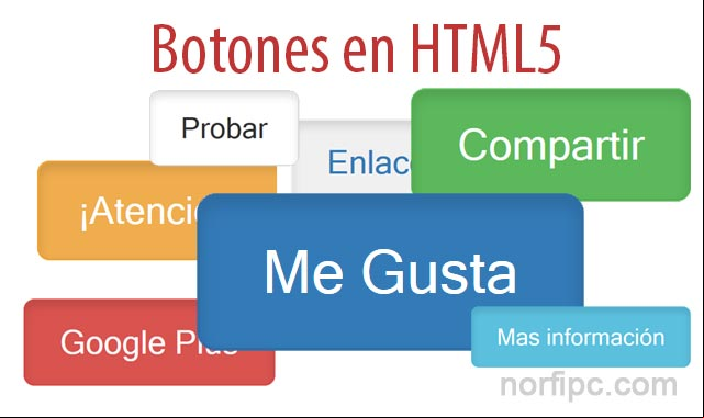 Como crear y usar botones en las páginas con HTML5 Como crear y usar botones en las páginas con HTML5