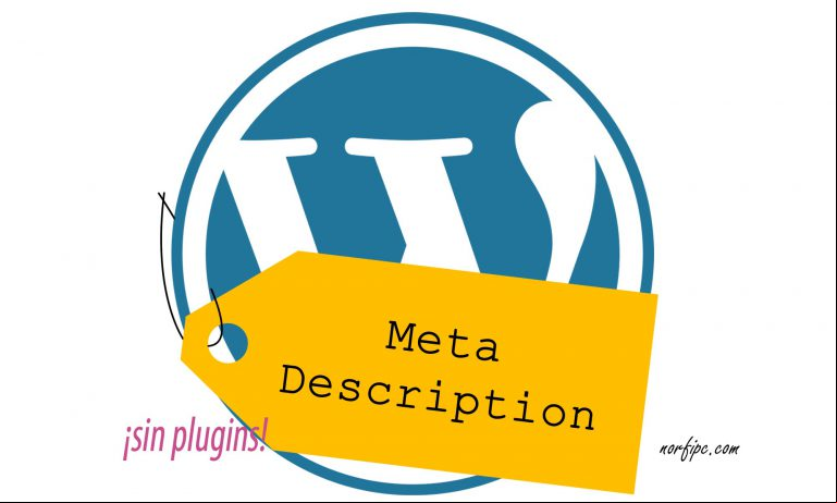 Agregar la etiqueta descripción en WordPress sin plugins